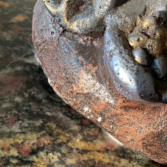 🎄 Ceramic statue, green/brown/silver tones, NEW - Picture 6 of 15